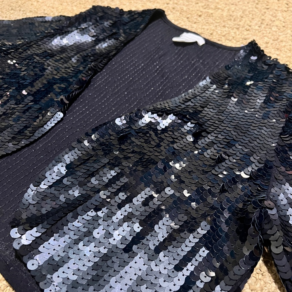 Black Sequin Shrug